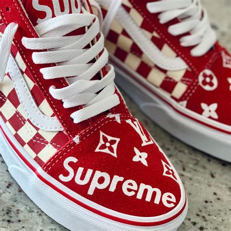 Supreme x LV VANS Old Skool CB Louis Vuitton Custom